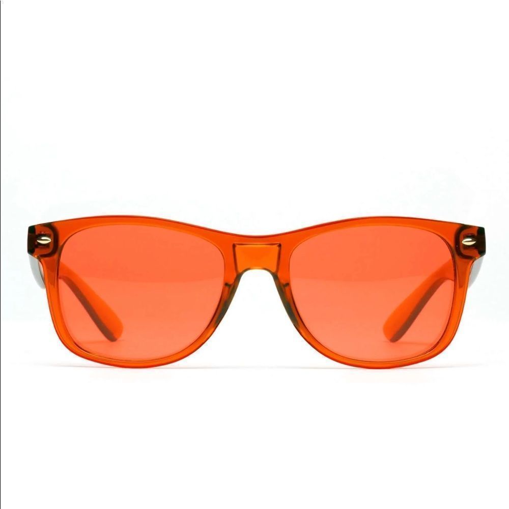 Rainbow Optx Translucent Orange Sunglasses - Picture 4 of 6